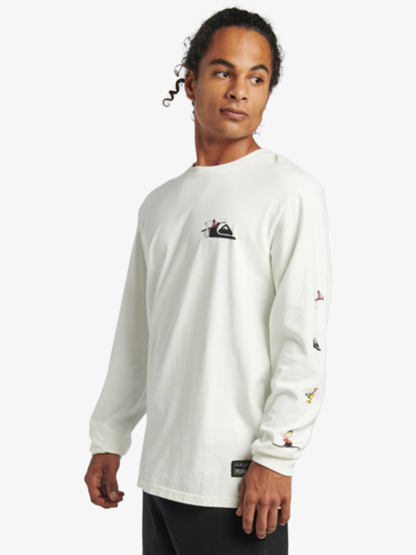 Peanuts Downhill Legends Long Sleeve TShirt for Men Quiksilver