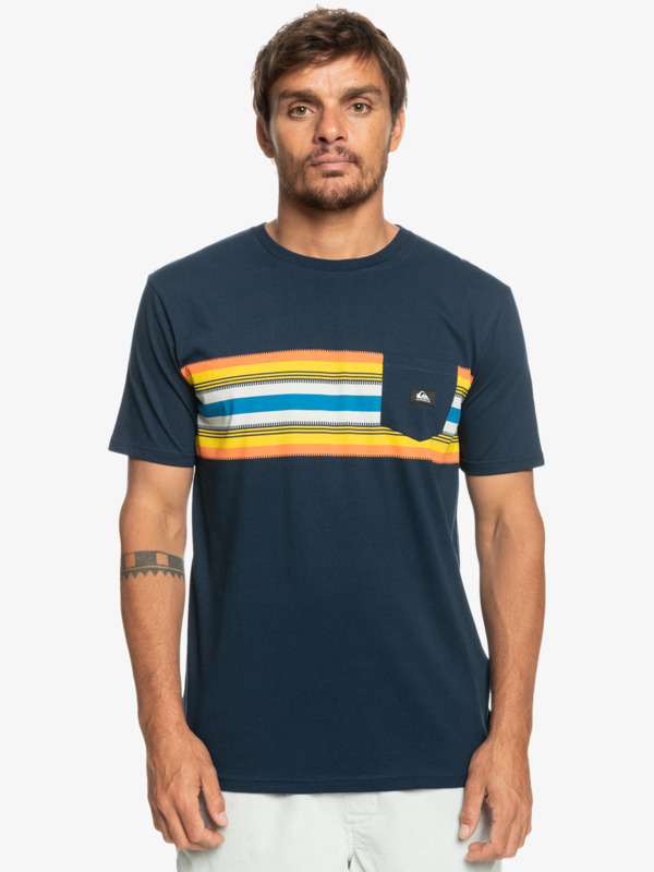 Surfadelica Stripe - Pocket T-Shirt for Men  EQYZT07245
