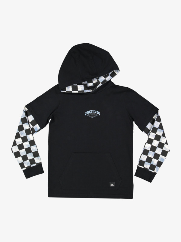 Checkers - Long Sleeve Hooded T-Shirt for Boys 8-16  UQBKT03052