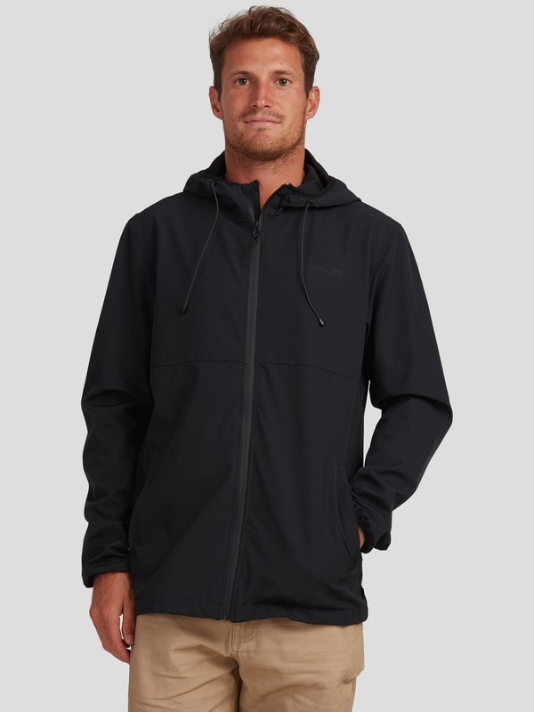 Mens Gate Technical Hooded Athletic Jacket 3613376220254 | Quiksilver