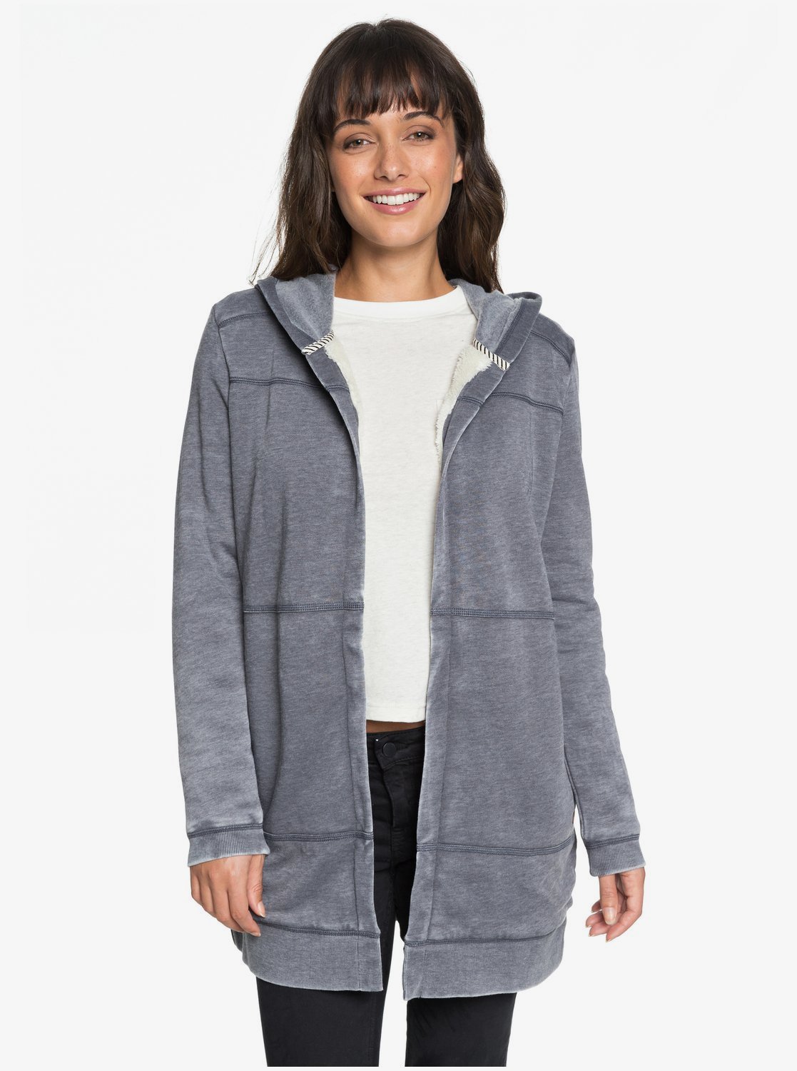 open front hoodie