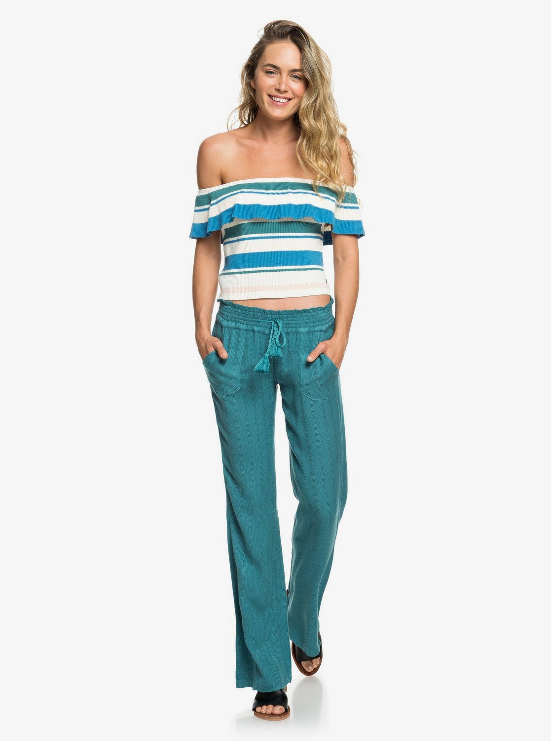 roxy linen pants