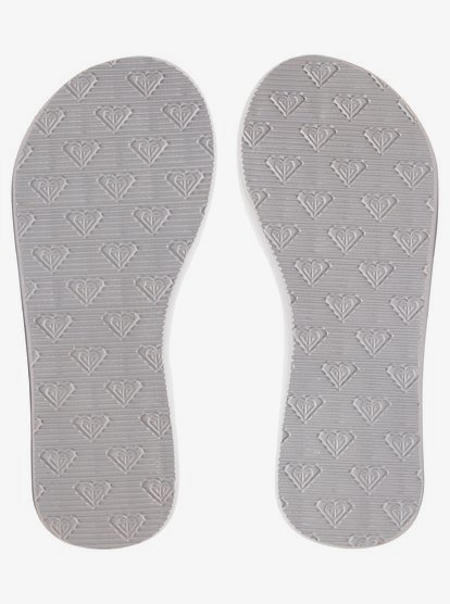roxy white flip flops