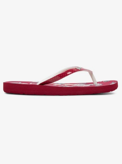 cerise pink flip flops