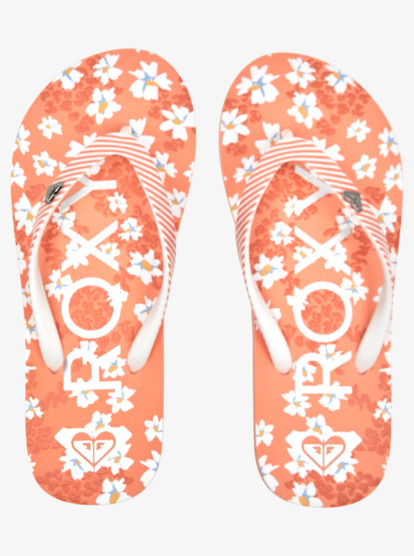 3 Girl's 4-16 Pebbles Sandals Orange ARGL100264 Roxy