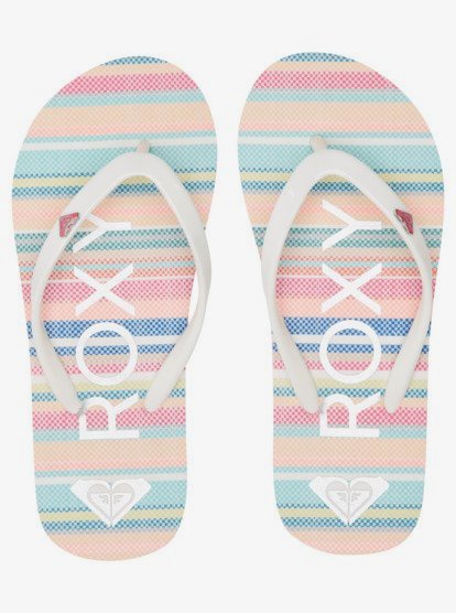 2 Girl's 4-16 Pebbles Sandals Grey ARGL100264 Roxy