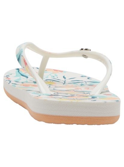 5 Girl's 4-16 Pebbles Sandals White ARGL100264 Roxy