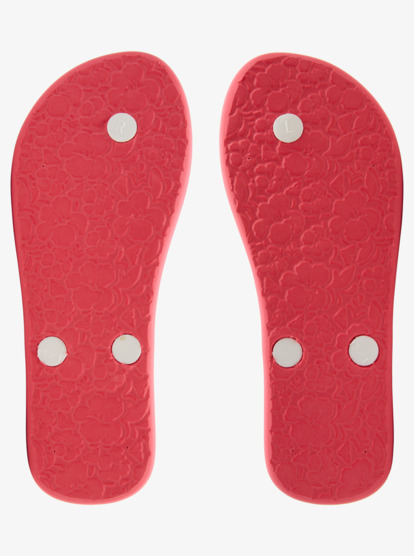 3 Girl's 4-16 Tahiti Flip-Flops White ARGL100279 Roxy