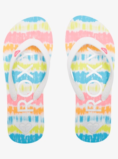 3 Girl's 4-16 Tahiti Flip-Flops Multicolor ARGL100279 Roxy