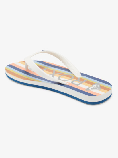 2 Girl's 4-16 Tahiti Flip-Flops White ARGL100279 Roxy