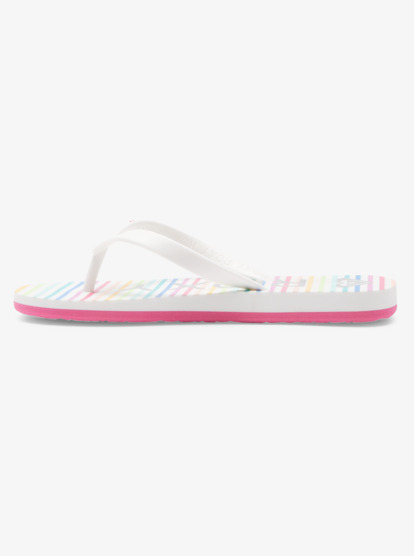 2 Girl's 4-16 Tahiti Flip-Flops White ARGL100279 Roxy