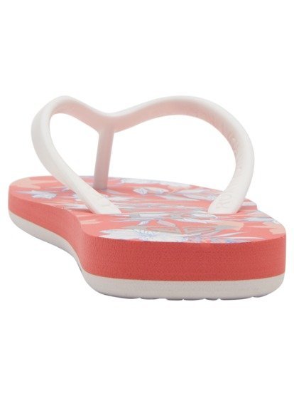 5 Girl's 4-16 Tahiti Flip-Flops Orange ARGL100279 Roxy