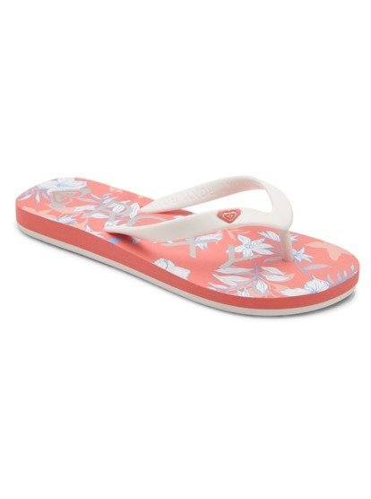 0 Girl's 4-16 Tahiti Flip-Flops Orange ARGL100279 Roxy