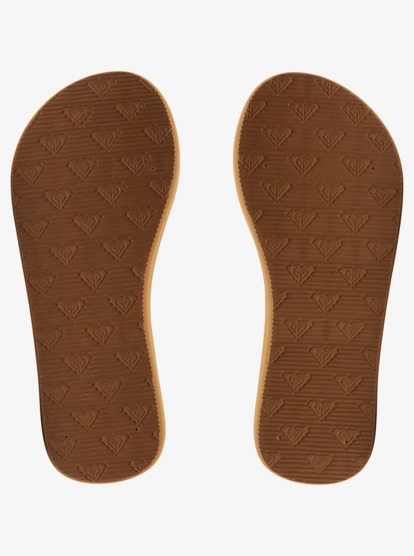 3 Girl's 4-16 Costas Flip-Flops Grey ARGL100280 Roxy
