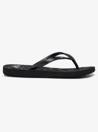 2 Girl's 4-16 Antilles Flip-Flops Black ARGL100282 Roxy