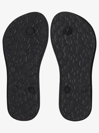 7 Girl's 4-16 Antilles Flip-Flops Black ARGL100282 Roxy