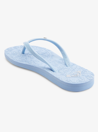 2 Girl's 4-16 Antilles Flip-Flops Blue ARGL100282 Roxy