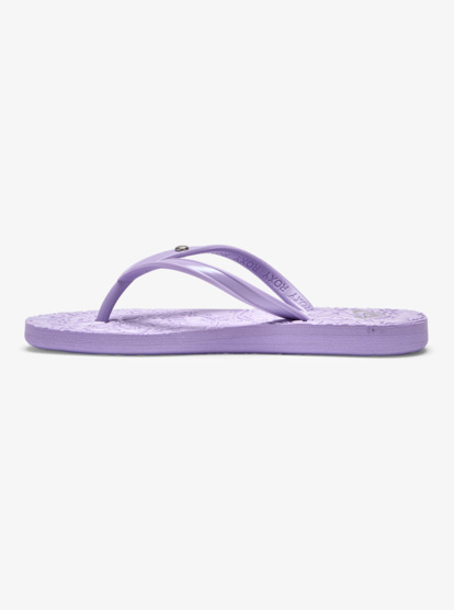 2 Girl's 4-16 Antilles Flip-Flops Purple ARGL100282 Roxy