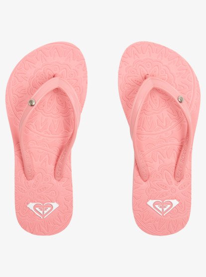2 Girl's 4-16 Antilles Flip-Flops Pink ARGL100282 Roxy