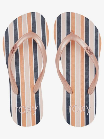 5 Girl's 4-16 Viva Stamp Sandals Black ARGL100283 Roxy