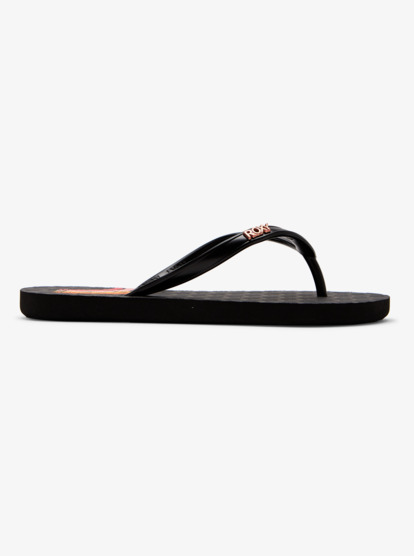 1 Girl's 4-16 Viva Stamp Sandals Black ARGL100283 Roxy