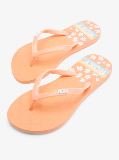 5 Girl's 4-16 Viva Stamp Sandals Orange ARGL100283 Roxy