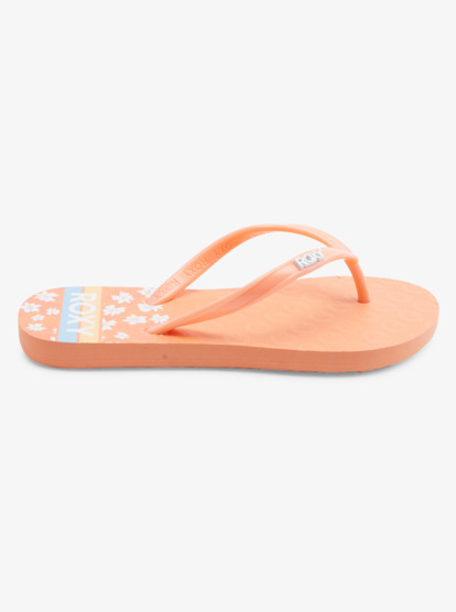 1 Girl's 4-16 Viva Stamp Sandals Orange ARGL100283 Roxy