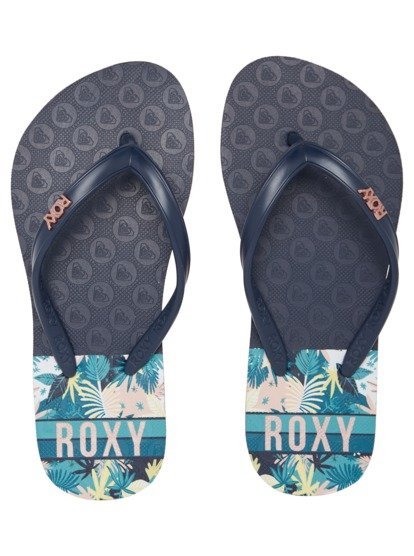 3 Girl's 4-16 Viva Stamp Sandals Grey ARGL100283 Roxy