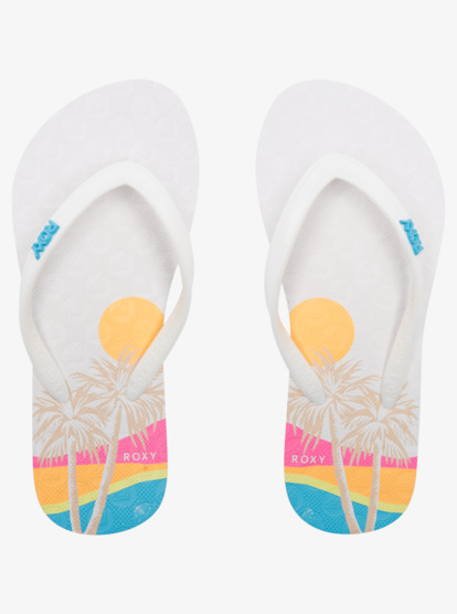 2 Girl's 4-16 Viva Stamp Sandals White ARGL100283 Roxy