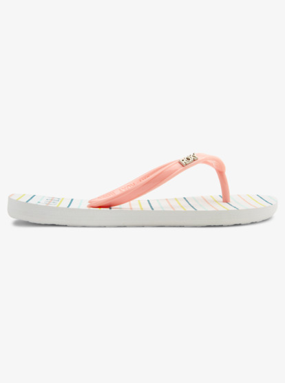 1 Girl's 4-16 Viva Stamp Sandals White ARGL100283 Roxy