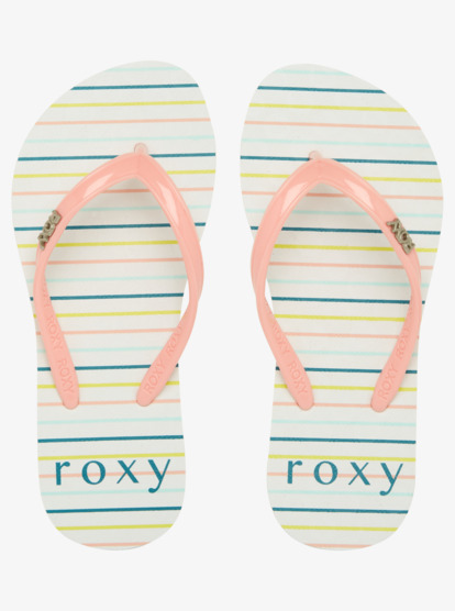 2 Girl's 4-16 Viva Stamp Sandals White ARGL100283 Roxy
