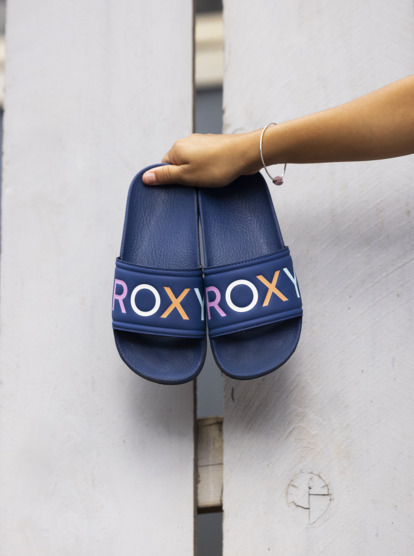 0 Girls 8-16 Slippy Sandals Blue ARGL100287 Roxy