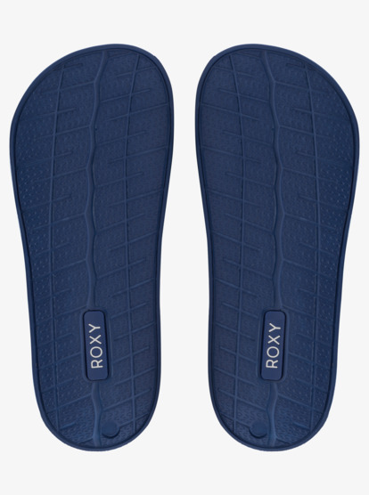 6 Girls 8-16 Slippy Sandals Blue ARGL100287 Roxy