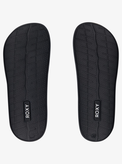 4 Girls 8-16 Slippy Sandals Black ARGL100287 Roxy