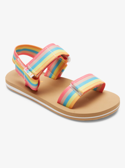 0 Girl's 4-16 Roxy Cage Sandals Grey ARGL100312 Roxy