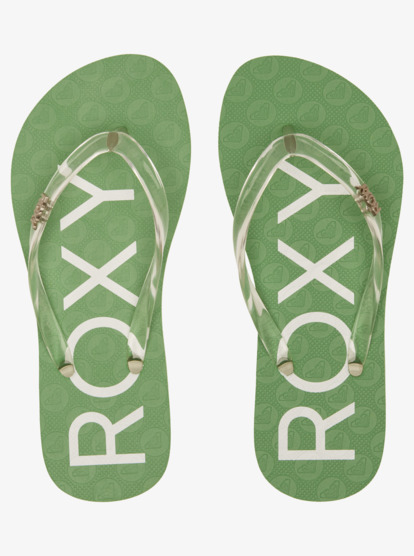 Cheap green store flip flops