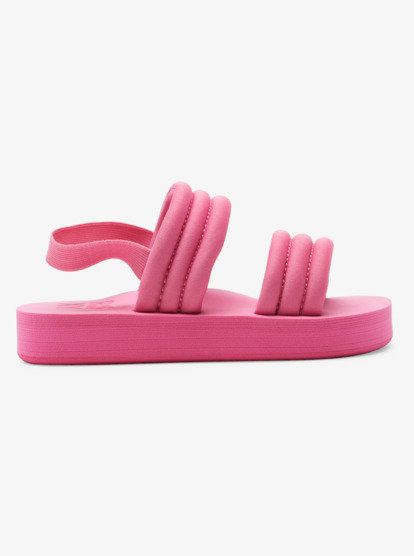 7 Girls Totally Tubular Slide Sandals Pink ARGL100361 Roxy