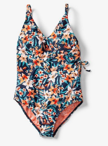 Roxy Big Girls Floral Time Basic One Piece Swimsuit