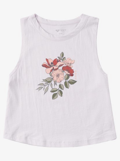 Girls 4 16 Garden Of Beauty Sleeveless Tee Argzt03417 Roxy