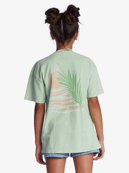 2 Blocky Beach T-Shirt Boyfriend Pour Fille Vert ARGZT03784 Roxy