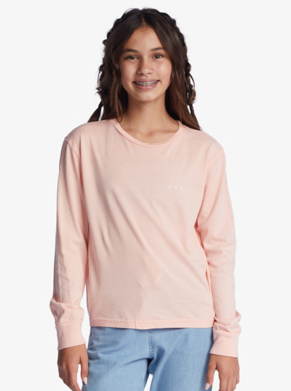 0 Girl's 4-16 Gradient Fade Long Sleeve T-Shirt Pink ARGZT03793 Roxy