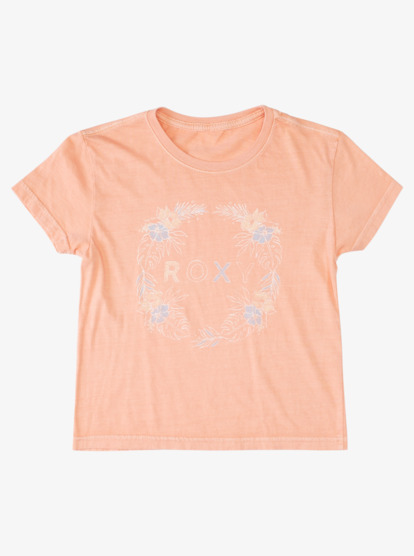 0 Girl's 4-16 Flower Crown Graphic Boyfriend T-Shirt Pink ARGZT03807 Roxy