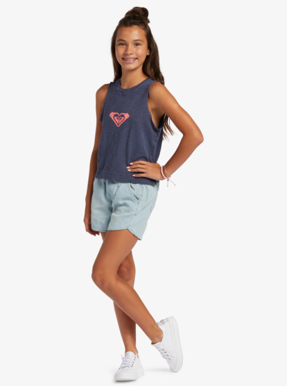 2 Roxy Crush - Sleeveless T-Shirt for Girls Bleu ARGZT03910 Roxy