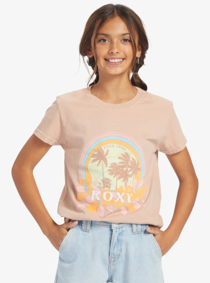 0 Haleiwa Moment - T-Shirt for Girls 4-16 Marron ARGZT03919 Roxy