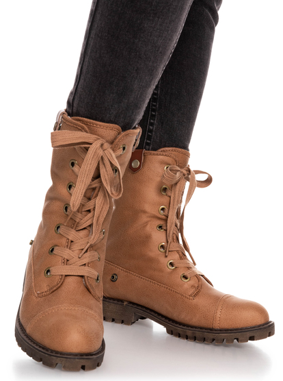 Bruna Botas Con Cordones para Mujer