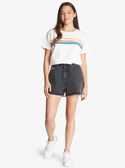1 Kissing The Swell - Short Vaquero para Mujer Negro ARJDS03029 Roxy