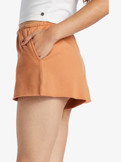 1 Salted Shores High-Waisted Sweatshorts Brown ARJFB03097 Roxy