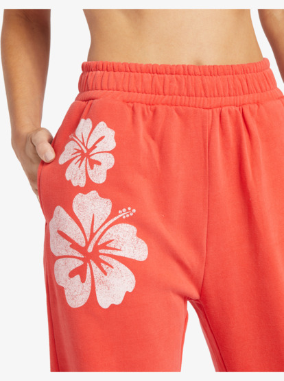 6 Day Off Fleece Pant K Sweatpants Red ARJFB03113 Roxy