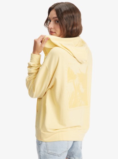 Beach Dreams Yellow Zip-Up Hoodie | Roxy