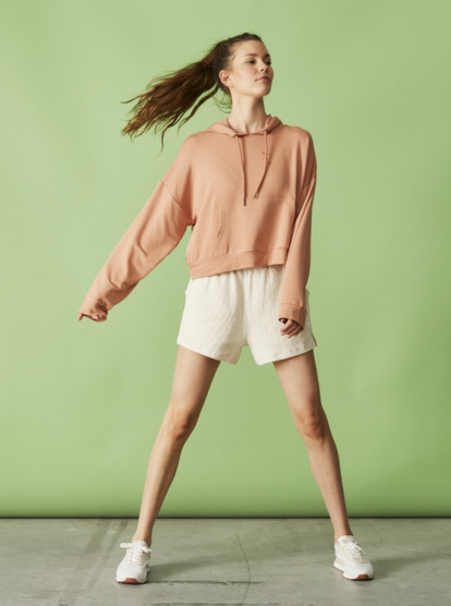 6 Surfing By Daylight Lounge Hoodie Brown ARJFT04143 Roxy